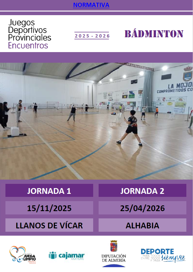 Encuentros Educativos de Promoción del Bádminton. Alhabia 25-04-26